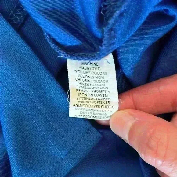 Chaps Blue Polo Short Sleeve Shirt Kids Boys Size Small 8 School Uniform EUC - Picture 5 of 5